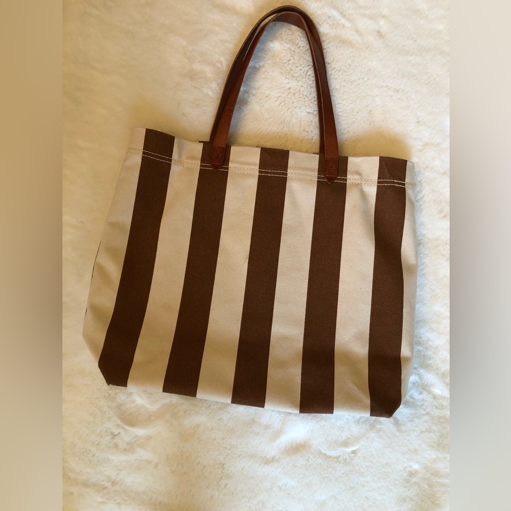 Madewell Canvas and leather Transport Tote